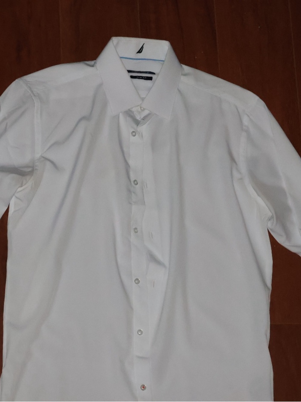 Nautica White Men's Dress Shirt - Classic Button-Down